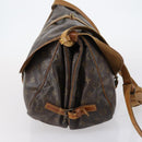 LOUIS VUITTON Monogram Saumur 35 Shoulder Bag M42254 LV Auth 146596-4