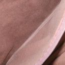 LOEWE Trunk Canvas Leather Dark Brown Gold Auth 146599-22