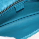 GUCCI Micro GG Canvas Clutch Bag Enamel Blue 339249 Auth 146600-10