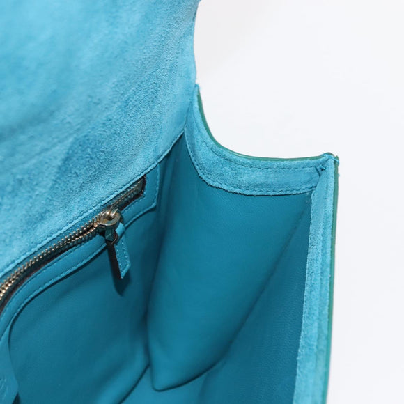 GUCCI Micro GG Canvas Clutch Bag Enamel Blue 339249 Auth 146600