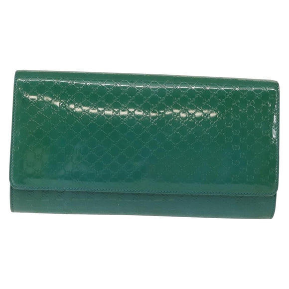 GUCCI Micro GG Canvas Clutch Bag Enamel Blue 339249 Auth 146600