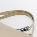 Christian Dior Maris Pearl Tote Bag Patent leather Beige Auth 146601-14