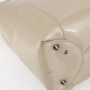 Christian Dior Maris Pearl Tote Bag Patent leather Beige Auth 146601-16