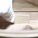 Christian Dior Maris Pearl Tote Bag Patent leather Beige Auth 146601-12