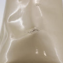 Christian Dior Maris Pearl Tote Bag Patent leather Beige Auth 146601-4