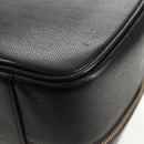 CHANEL COCO Mark Vanity Hand Bag Caviar Skin Black Gold CC Auth 146602A-14