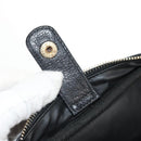 CHANEL COCO Mark Vanity Hand Bag Caviar Skin Black Gold CC Auth 146602A-22