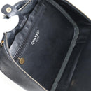 CHANEL COCO Mark Vanity Hand Bag Caviar Skin Black Gold CC Auth 146602A-23