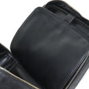 CHANEL COCO Mark Vanity Hand Bag Caviar Skin Black Gold CC Auth 146602A-24