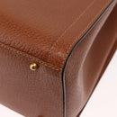 GUCCI Bamboo Hand Bag Leather Brown Gold 002 2853 0260 0 Auth 146606-16