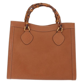 GUCCI Bamboo Hand Bag Leather Brown Gold 002 2853 0260 0 Auth 146606 - 0