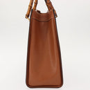 GUCCI Bamboo Hand Bag Leather Brown Gold 002 2853 0260 0 Auth 146606-3