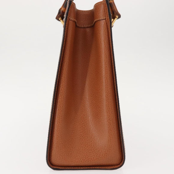 GUCCI Bamboo Hand Bag Leather Brown Gold 002 2853 0260 0 Auth 146606