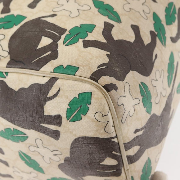 GUCCI GG Supreme Hand Bag PVC White 189895 Auth 146608