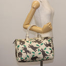 GUCCI GG Supreme Hand Bag PVC White 189895 Auth 146608-22
