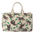 GUCCI GG Supreme Hand Bag PVC White 189895 Auth 146608-2