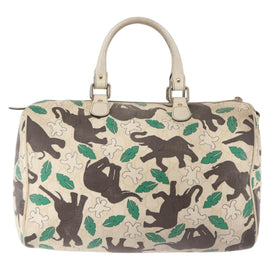 GUCCI GG Supreme Hand Bag PVC White 189895 Auth 146608 - 0