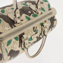 GUCCI GG Supreme Hand Bag PVC White 189895 Auth 146608-6