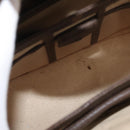 GUCCI Hand Bag Leather Vintage Gold Brown Auth 146612-11