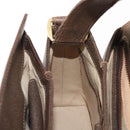 GUCCI Hand Bag Leather Vintage Gold Brown Auth 146612-20