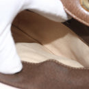 GUCCI Hand Bag Leather Vintage Gold Brown Auth 146612-21