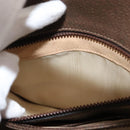 GUCCI Hand Bag Leather Vintage Gold Brown Auth 146612-12