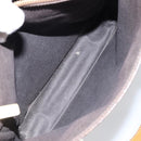 CELINE Macadam Canvas Tote Bag PVC Leather Brown Gold Auth 146613-11