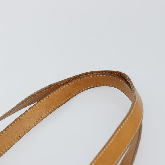 CELINE Macadam Canvas Tote Bag PVC Leather Brown Gold Auth 146613