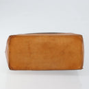 CELINE Macadam Canvas Tote Bag PVC Leather Brown Gold Auth 146613-5