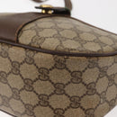 GUCCI GG Supreme Web Sherry Line Bag PVC Beige Gold 89 02 032 Auth 146615-15