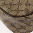 GUCCI GG Supreme Web Sherry Line Bag PVC Beige Gold 89 02 032 Auth 146615-17