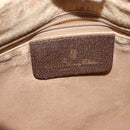 GUCCI GG Supreme Web Sherry Line Bag PVC Beige Gold 89 02 032 Auth 146615-19