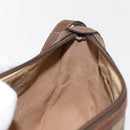 GUCCI GG Supreme Web Sherry Line Bag PVC Beige Gold 89 02 032 Auth 146615-21