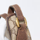 GUCCI GG Supreme Web Sherry Line Bag PVC Beige Gold 89 02 032 Auth 146615-9