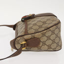 GUCCI GG Supreme Web Sherry Line Bag PVC Beige Gold 89 02 032 Auth 146615-4