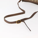 GUCCI GG Supreme Web Sherry Line Bag PVC Beige Gold 89 02 032 Auth 146615-7