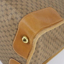 GUCCI Micro GG Supreme Hand Bag PVC Leather Vintage Beige Gold Auth 146616-9