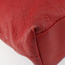 GUCCI GG Canvas Guccissima Tote Bag Leather Gold Red 211137 Auth 146617-15