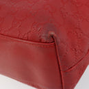GUCCI GG Canvas Guccissima Tote Bag Leather Gold Red 211137 Auth 146617-16