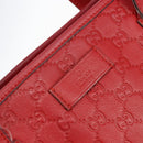 GUCCI GG Canvas Guccissima Tote Bag Leather Gold Red 211137 Auth 146617-18
