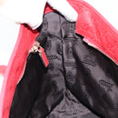 GUCCI GG Canvas Guccissima Tote Bag Leather Gold Red 211137 Auth 146617-21