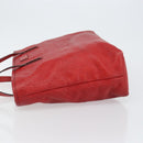 GUCCI GG Canvas Guccissima Tote Bag Leather Gold Red 211137 Auth 146617-4