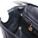 CHANEL Waist pouch Matelasse Waist bag Leather Black Gold CC Auth 146618-22