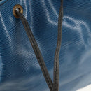 LOUIS VUITTON Epi Petit Noe Shoulder Bag Bicolor Black Blue M44152 Auth 146621-20