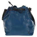 LOUIS VUITTON Epi Petit Noe Shoulder Bag Bicolor Black Blue M44152 Auth 146621-13