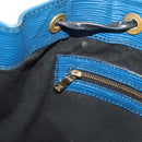 LOUIS VUITTON Epi Petit Noe Shoulder Bag Bicolor Black Blue M44152 Auth 146621-24