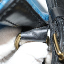 LOUIS VUITTON Epi Petit Noe Shoulder Bag Bicolor Black Blue M44152 Auth 146621-12