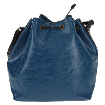 LOUIS VUITTON Epi Petit Noe Shoulder Bag Bicolor Black Blue M44152 Auth 146621 - 0