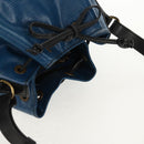 LOUIS VUITTON Epi Petit Noe Shoulder Bag Bicolor Black Blue M44152 Auth 146621-14