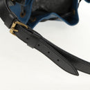 LOUIS VUITTON Epi Petit Noe Shoulder Bag Bicolor Black Blue M44152 Auth 146621-8